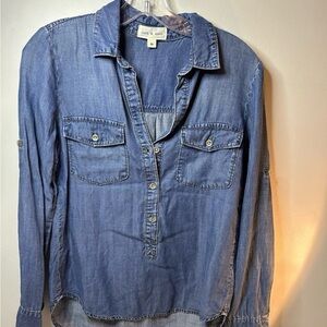 cloth & stone Anthropologie Light Blue Denim Shirt - XS